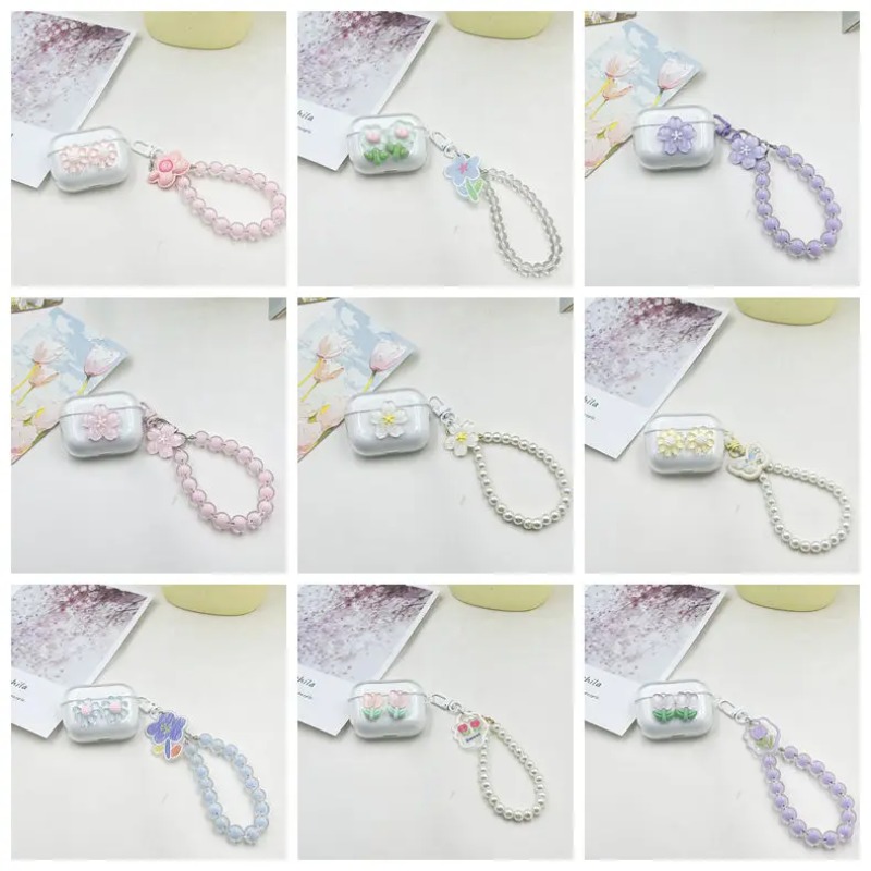 Beats Headphone Powerbeats Pro - 花のキーホルダーケース Beats Fit Pro 用ケース Powerbeats