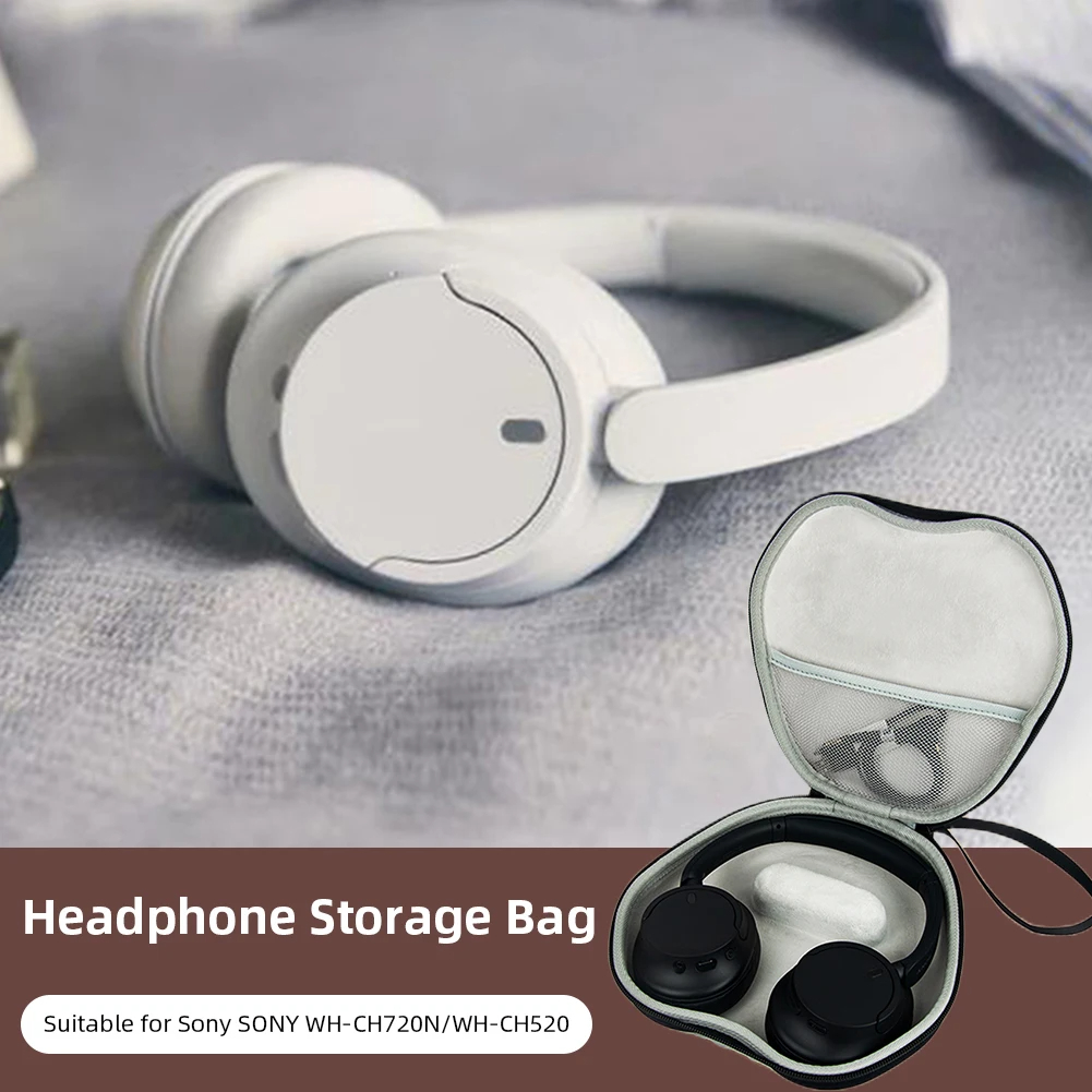 Sony Headphone Wh-1000Xm4 - フック付きキャリングケース,ワイヤレスヘッドフォン用収納ボックス,Sony WH-1000XM4用,オーディオテクニカ,ATH-M50X,ハード