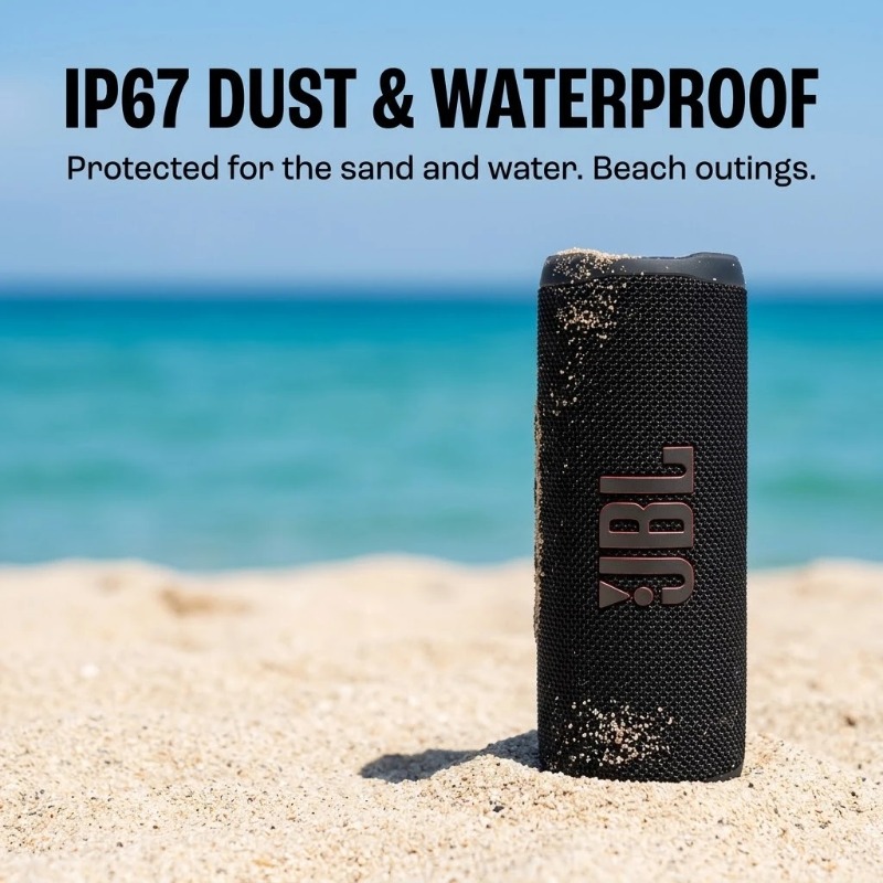 Jbl Speaker Flip 6 - 本物のJBL Flip 6 Bluetoothスピーカー、IP67防水ポータブル屋外オーディオ、家庭での集まりに最適な強力な重低音サブウーファー