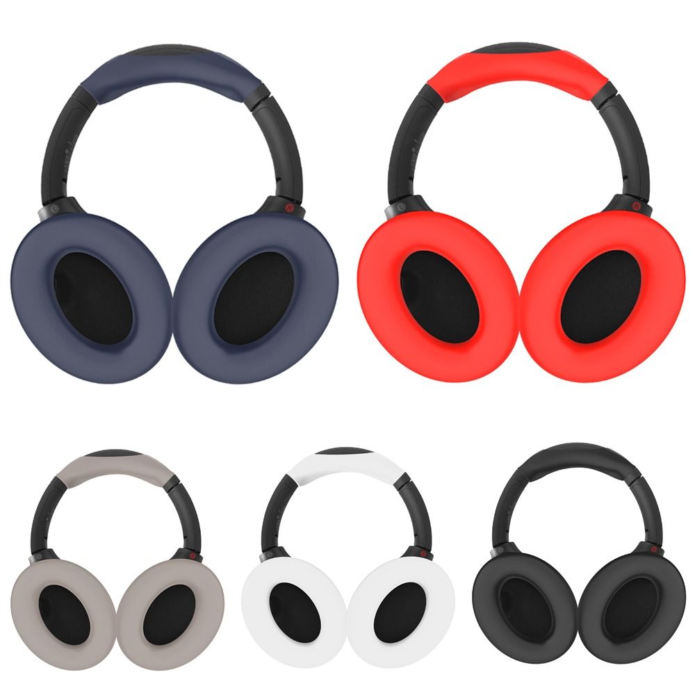 Sony Headphone Wh-1000Xm4 - ポニー用シリコン交換カップ,耐衝撃イヤーマフ,ヘッドビーム保護ケース,Sony WH-1000XM4用イヤパッドカバー