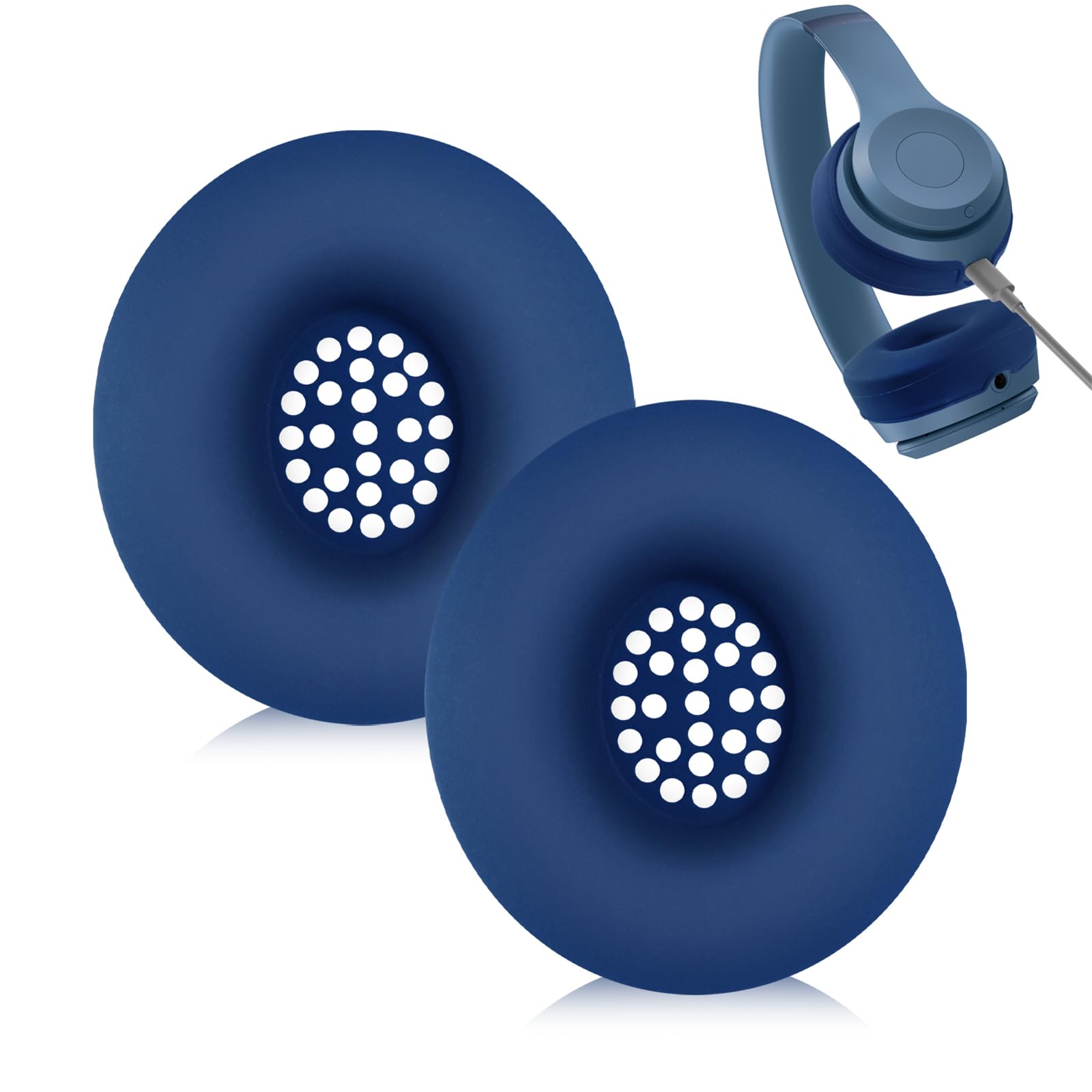 Beats Headphone Solo 4 - Solo 4シリコンイヤーパッド、ビート用の洗えるスウェットイヤーパッドカバーSolo4ワイヤレスオンイヤーヘッドフォン