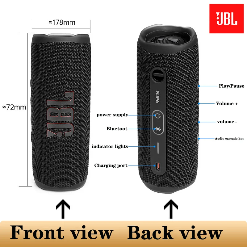 本物のJBL Flip 6 Bluetoothスピーカー、I - Jbl Speaker Flip 6 のレビューと価格