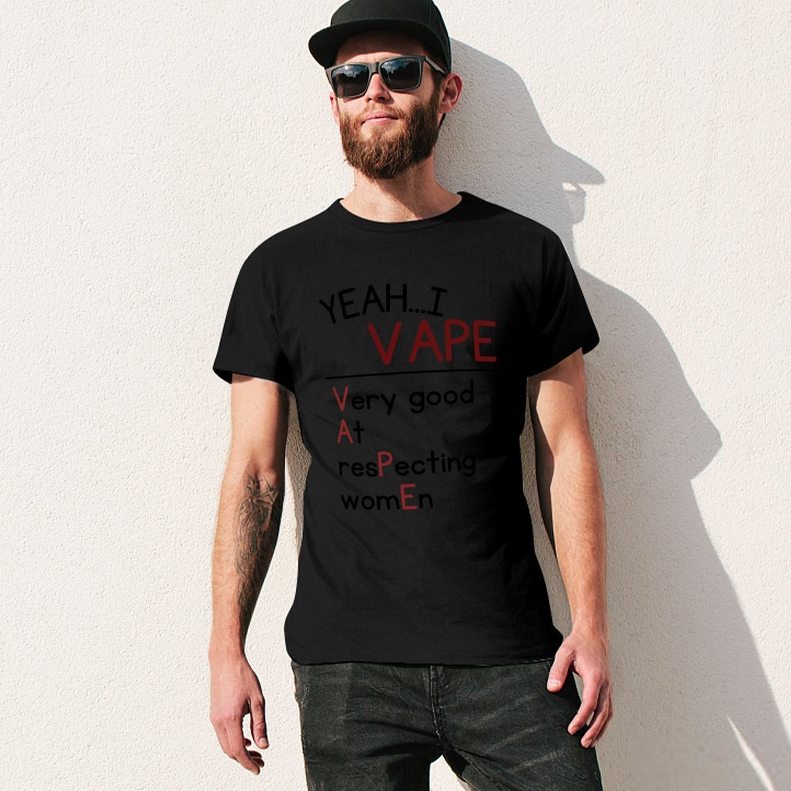 はい、私は女性を尊重する能力が非常に高いです Tシャツ アウ - Vaping Goods のレビューと価格